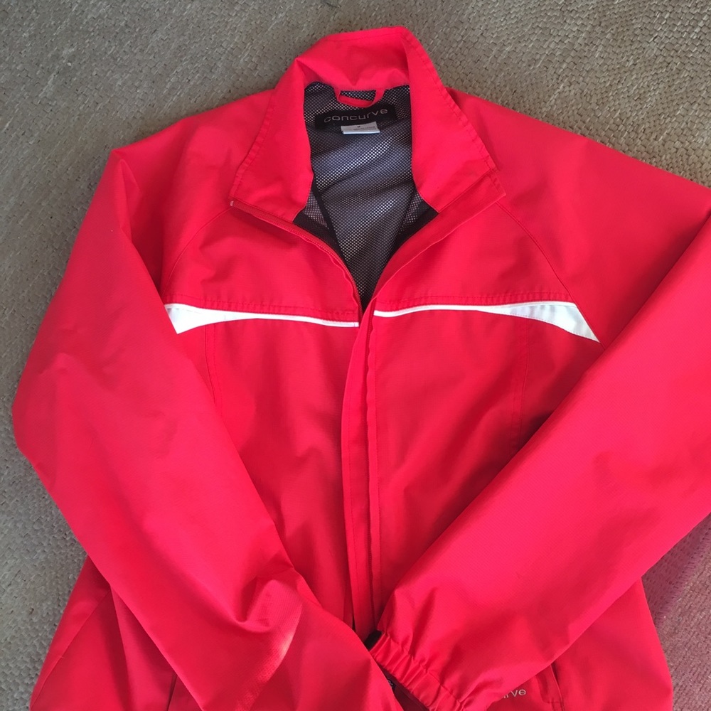 Red wind breaker